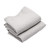 LinenMe Washed Waffle Linen Hand Towels, 20 in x 28 in, Silver