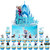 28pcs Frozen Cake Topper Cupcake Toppers Set, Cake Decorations, Ice Theme Birthday Party Topper for Children