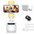 Auto Face Tracking Tripod Phone Holder, YENDILI Motion Tracking Camera Phone Mount Tripod Gimbal Stabilizer 360 Rotation Selfie Stick Tripod with Remote for Video Recording Live Vlog Shooting, White