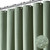 Dynamene Stall Fabric Shower Curtain - 36x72 Waffle Weave Weighted Cloth Shower Curtains for Bathroom, Neutral Heavy Duty Hotel Spa Luxury Bath Curtain Set with 6 Plastic Hooks,Sage Green