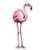 Pretty Flamingo Florida Tropical - 5" Vinyl Sticker - for Car Laptop I-Pad - Waterproof Decal