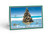 Stonehouse Collection Beach Christmas Tree Holiday Card - Beach Theme Christmas Card 18 Cards & Envelopes (Standard)