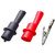 Insulated Push On Alligator Clips Crocodile Clamps for Digital Multimeter Test Leads