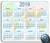 Mouse Pad 2019 Calendar Game Mouse Pad Non-Slip Rectangular Mouse Pad Computer Mouse Pad