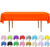 DecorRack 6 Pack Rectangular Tablecloths -BPA- Free Plastic, 54 x 108 inch, Dining Table Cover Cloth, Orange (6 Pack)