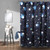 Lush Decor Universe Shower Curtain, 72" x 72", Navy