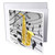 3dRose Gold Sax On Music Notes - Greeting Cards, 6 x 6 inches, set of 12 (gc_38198_2)