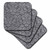 3dRose CST_151435_2 Grunge Dark Gray Damask Silver Grey Faded Antique Vintage Swirls Wallpaper Fancy Swirling Pattern Soft Coasters, Set of 8