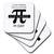 3dRose CST_202810_3 Pi Day Once in a Lifetime Ceramic Tile Coasters, Set of 4