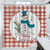 Water Resistant Christmas Red Buffalo Plaid Check Shower Curtain Reindeer Christmas Trees Bathroom Shower Curtain Sets for Hotels Bathtubs Polyester Fabric Shower Curtains Machine Washable 72x72 Inch