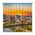 Shower Curtains Richmond, Virginia, USA Drone Skyline Aerial at Sunset 72 x 72 Inch Shower Curtain Set with 12 Hooks Home Bathroom Bathtubs Decor Polyester Fabric Machine Washable Durable