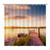 Shower Curtains Sunset at The Lake in The Village 72 x 72 Inch Shower Curtain Set with 12 Hooks Home Bathroom Bathtubs Decor Polyester Fabric Machine Washable Durable