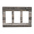 Rustic Gray Wood Print Triple Rocker Light Switch Cover Decorative Farmhouse Grey 3 Gang Switch Wall Plate for Electrical Wallplate Outlet Plate Covers Bedroom Kitchen Bathroom (Plastic)
