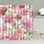 dodouna Watercolor Pink Rose Flower Green Leaves Shower Curtain Bathroom Decor Waterproof Fabric Hooks Curtains Set 71x71 inch