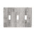 Rustic Wood Pattern Grey Wall Plate Triple Toggle Decorative Light Switch Cover for Kitchens Bathrooms Farmhouses Bedrooms 3 Gang Faceplate Standard Size 4.5" x 6.38"