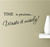 Time is Precious. Waste it Wisely! Vinyl Wall Art Inspirational Quotes Decal Sticker