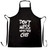 Novelty Barbecue Chef's Apron Don't Mess With The Chef Joke BBQ Cooking Slogan Black One Size