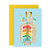 CENTRAL 23 Happy Birthday Cards For Girls Age 17 - Teenager - Happy 17th Birthday Card For Daughter - Seventeenth Birthday Cards - Rainbow Cake - Comes With Fun Stickers - Made In Uk