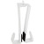 Home-X Dual Sided Shower Hook, The Perfect Addition to Any Bathroom, White