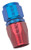 Russell 610030 Red/Blue Anodized Aluminum -8AN Straight Hose End