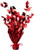 Graduate Cap Gleam 'N Burst Centerpiece (red) Party Accessory  (1 count) (1/Pkg)