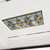 Decorative Fluorescent Light Covers for ceiling lights Sketch a colorful stained glass window Abstract stained glass Nouveau light covers for ceiling lights classroom Office Home Decor 4 x 2 ft