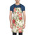 TOMPPY Retro Flower Printed Waterproof Apron, Adjustable Kitchen Apron With Pockets For Home Kitchen Baking Grill Bistro Cooking Apron Women Men
