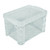 Advantus Super Stacker 4" x 6" Index Card Box, Clear, 1 Box, 40305