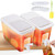 2 PCS Beverage Dispenser with Spigot, 1 Gallon Each Plastic Drink Dispenser for Parties, Juice Drink Dispenser, Water Tea Lemonade Dispenser with Lid, Small Iced Beverage Dispenser for Fridge