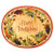 Thanksgiving Medley Gold Oval Paper Platter, 8 Ct. | Party Tableware