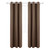 Deconovo Thermal Insulated Marble Pattern Grommet Drape Texture Embossed Blackout Curtain Panels, 42W x 95L, Brown