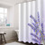 JIAMELUCK Lavender Purple Flowers Waterproof Shower Curtain Bathroom Fabric Polyester Shower Curtains Bath Decor Curtain 183x216cm(72" Wx85 H)