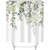 JIAMELUCK Green Leaf Plant Shower Curtain Waterproof Polyester Printed Bathroom Partition Decorative Curtain with Hook 170x170cm(67" Wx67 H)