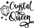 Crystal Queen Crystals Stones Magic Vibes Energy Alignment Wall Decals for Walls Peel and Stick Wall Art murals Black Medium 18 Inch