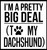 Dog Shirt Dachshund Paw Print Funny Dogs Wall Decals for Walls Peel and Stick Wall Art murals Black Small 8 Inch