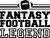 Fantasy Football Legend Funny Bet Bracket Touchdown Sports Wall Decals for Walls Peel and Stick Wall Art murals Black Small 8 Inch