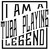 I Am A Tuba Playing Legend Fancy Square Funny Music Instrument Wall Decals for Walls Peel and Stick Wall Art murals Black Small 8 Inch