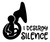 I Destroy Silence Funny Tuba Music Band Instrument Wall Decals for Walls Peel and Stick Wall Art murals Black Medium 18 Inch