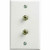 RCA VH128N VH128X Coaxial Duplex Wall Plate (White)