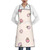 TOMPPY Lovely Flower Patterns Printed Apron Waterproof Kitchen Apron For Women Adjustable Waist Cooking Apron With Pockets Suitable For Home Kitchen Cooking Waitress Chef Grill Apron