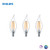 Philips LED Classic Glass Dimmable BA11 Bent Tip Light Bulb: 500-Luman, 5000-Kelvin, 5.5-Watt (60-Watt Equivalent), E12 Base, Clear, Daylight, 3-Pack