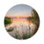 Sunset Landscape Printed Mouse Pad Non-Slip Computers Mouse Mat 8 in Waterproof Round Gaming Mouse Pads for Office
