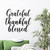 Vinyl Wall Sticker Grateful Thankful Blessed Vinyl Wall Decor Decal Stickers Positive Motivational Quote Removable Peel and Stick Wall Decal for Classroom Bedroom Store Showcase Wall
