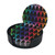 Round Coaster Set of 6 with Holder Tie-Dye-Crawfish-Rainbow Leather Coasters for Drinks