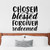 Inspirational Bible Verse Amen Quotes Christian Decals for Walls Peel and Stick Bible Verses Chosen Blessed Forgiven Redeemed Design Your Own Wall Quote for Bedroom Living Room 22 Inch