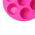 LYNLYN 7 Cavity Round Muffin Cup Silicone Mold Cake Mould Muffin Mould Cupcake Mold Chocolate Mould Jelly Pudding Mould Liyannan (Color : Red)