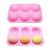 SRLIWHITE Sphere Silicone Molds Bakeware Cake Decorating Tools Pudding Jelly Chocolate Fondant Mould Biscuit Tool Chocolate Mold (Color : Pink)