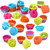 SRLIWHITE 24/36 Pcs Muffin Mould 3D Cake Cup Silicone Cupcake Mold Nonstick Baking Tools Cake Mould Chocolate Mould (Color : 12 Pieces Bright)