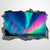 Northern Lights 3D Landmark Scenery Sticker Decal Mural Decor Wall Stickers Mural Smashed Wall Art Removable Poster Vinyl decals For Bedroom Living Room Playroom Nursery Office Shop,32'' sj400