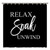 Rimego Shower Curtains with Quotes Relax Soak Unwind Waterproof Shower Curtain for Bathtub Home Bathroom, 12 Hooks, 72" X 72"